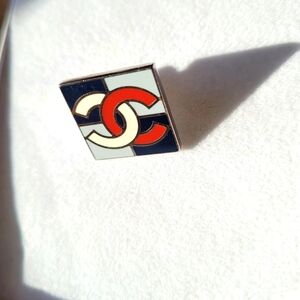 Chanel Colorblock Brooch Pin
